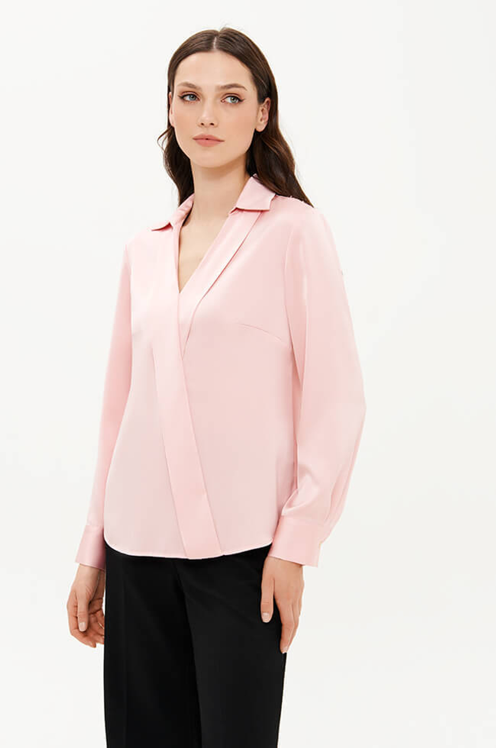 23354 Блузка женская (пепельно-розовый)