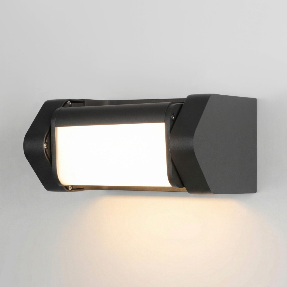 Уличный настенный поворотный светильник DORS 3000K черный 35163/D черный