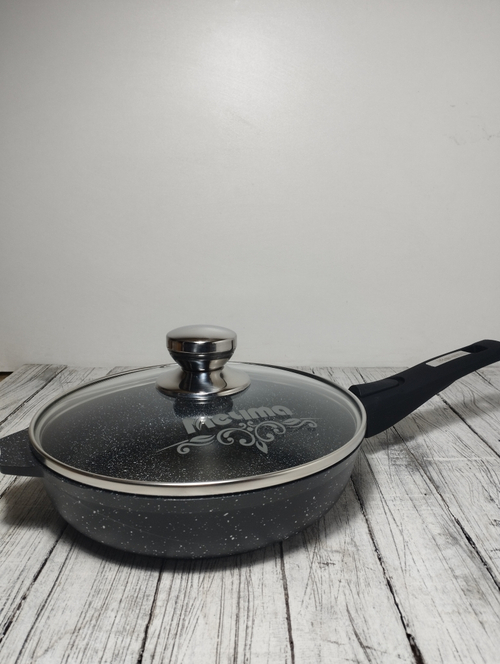 Сковорода АП 220мм съемная р стекл кр ГРАНИТ black С022802