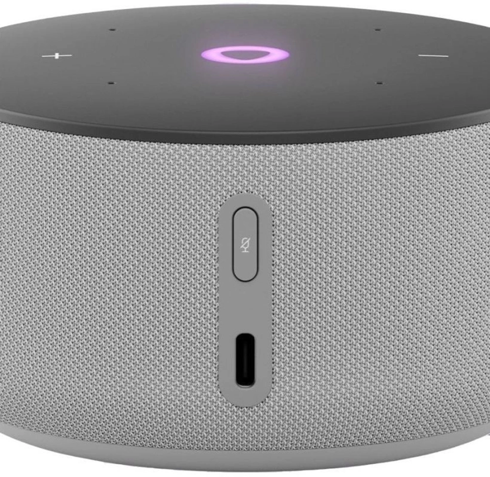 Умная колонка Yandex Станция Мини 3 Алиса серый 12W 1.0 BT/Wi-Fi (YNDX-00027GRY)