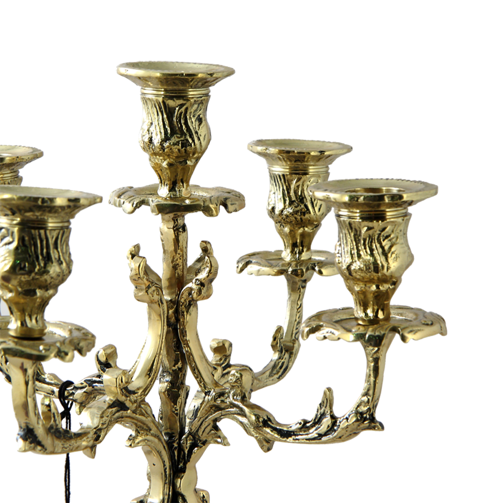 Bello De Bronze Канделябр Каранка 5-ти рожковый, золото