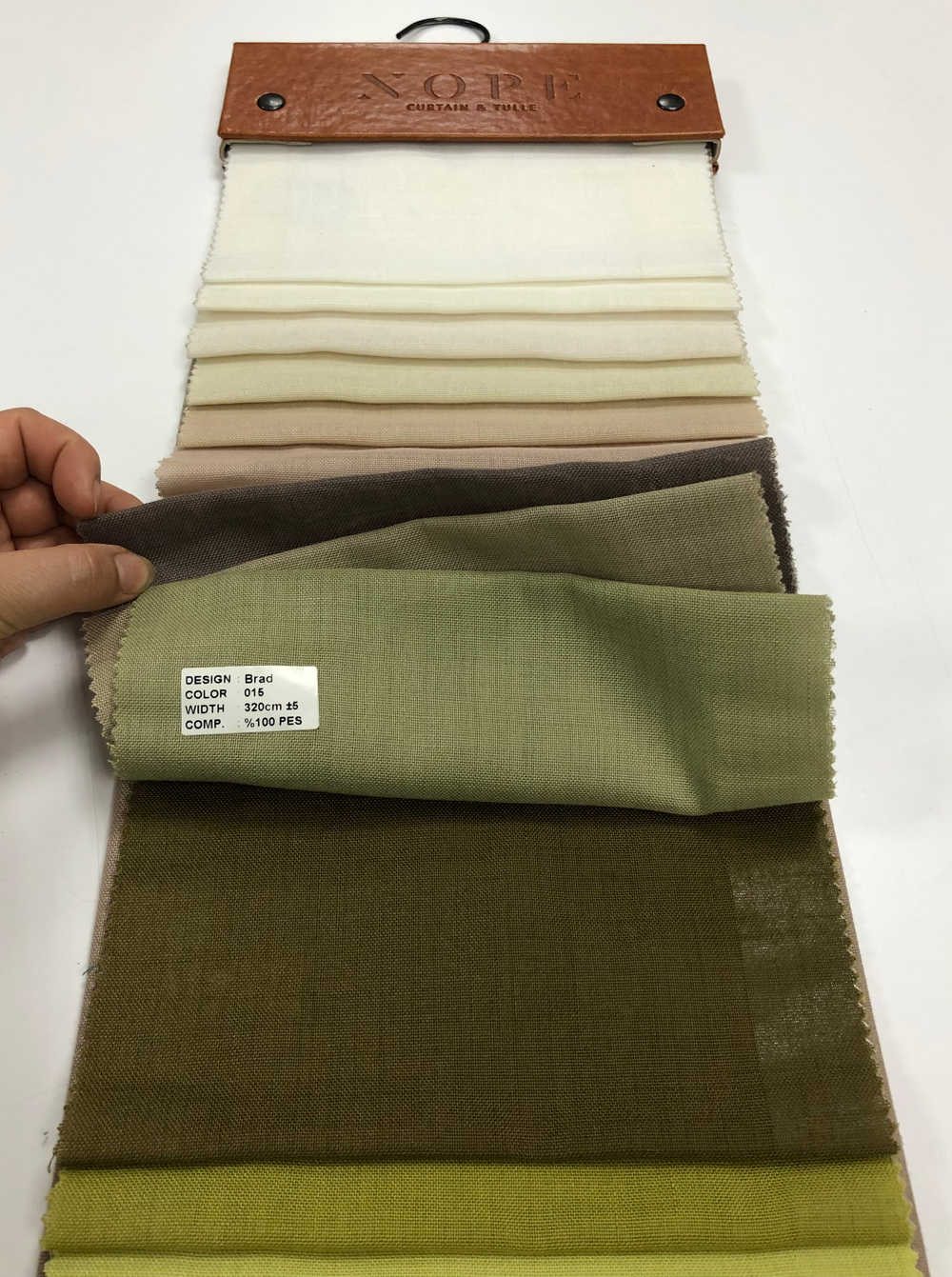 Тюль однотонная под лен Nope арт. Brad