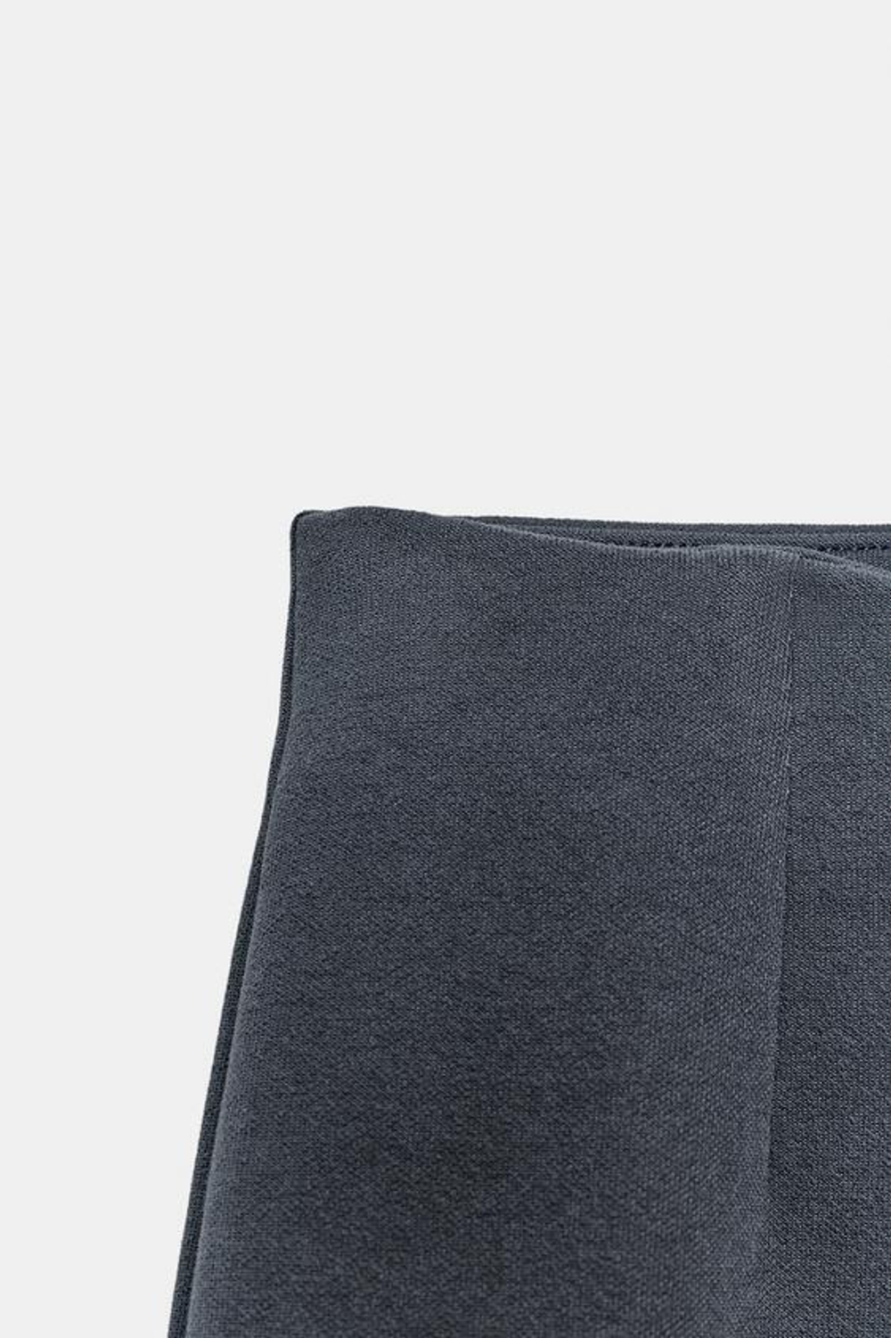 ZARA ШИРОКИЕ БРЮКИ ИЗ ТКАНИ ИНТЕРЛОК, ТЕМНО-СЕРЫЙ