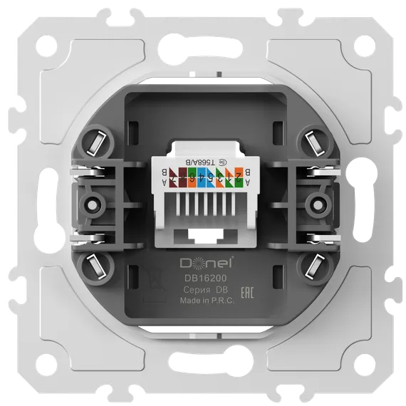 Donel механизм розетки RJ45 одиночная cat.5/ClassE-8, серия DB