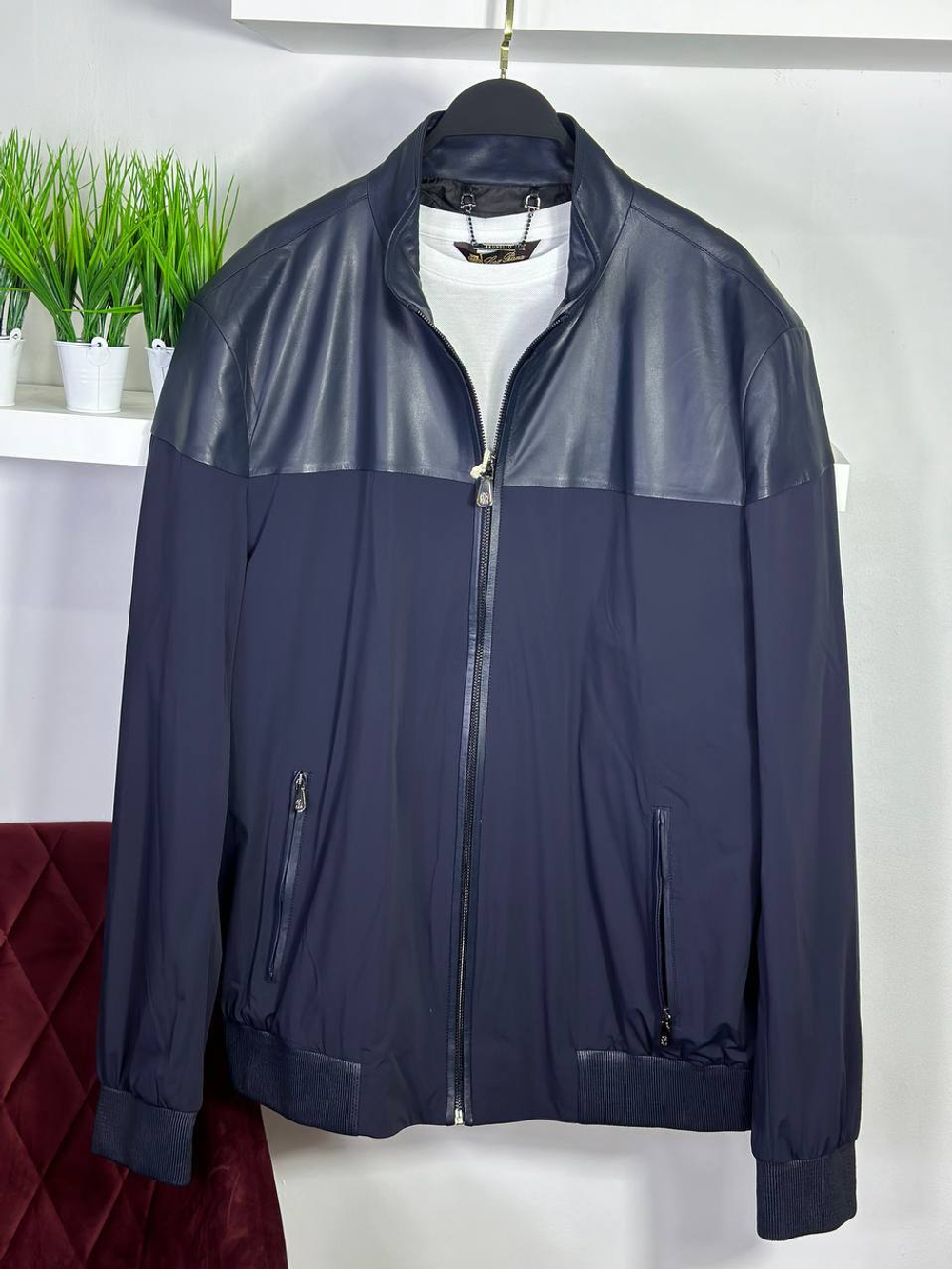 Кожаная куртка Brunello Cucinelli