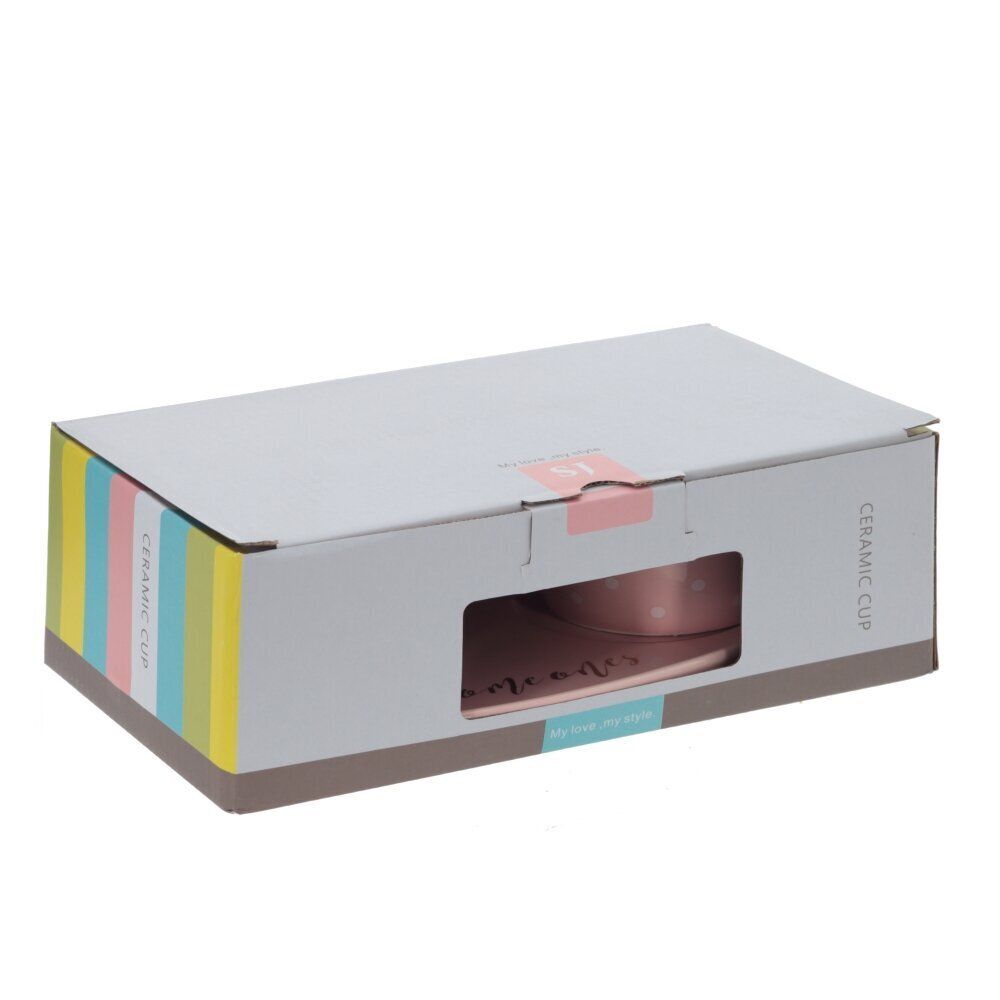 GAEM Кружка с блюдцем и ложкой, 200 мл, L25 W14 H8 см