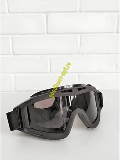 Тактические стрелковые очки военные со сменными линзами Черный