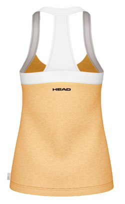 Женский топ теннисный Head Play Tech Tank - Оранжевый