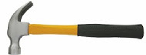 Молоток-гвоздодер фиберглас.ручка  450г   (888)  6818220