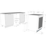 Винный шкаф Korting KFW 803 DB GN