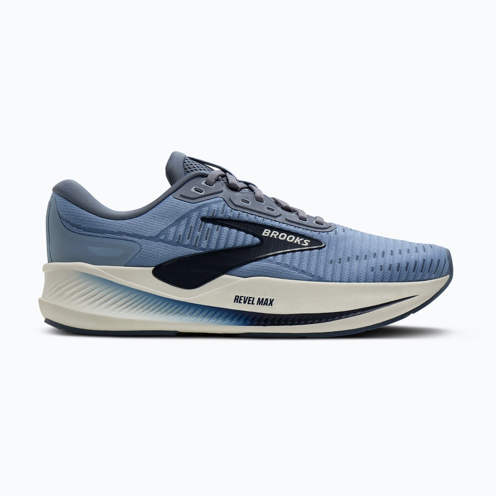 Кроссовки для бега Brooks Revel Max rain washed/grey/navy