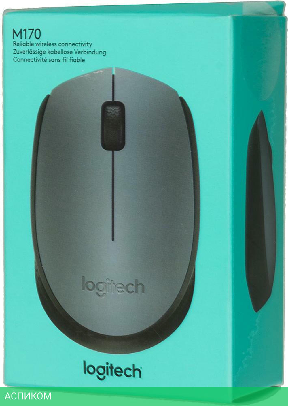 Мышь Logitech M170 серый/черный оптическая (910-004642)