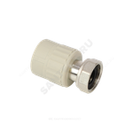 Муфта PP-R комбинированная серая Дн 20х3/4" с накидной гайкой VALFEX 10139120Г