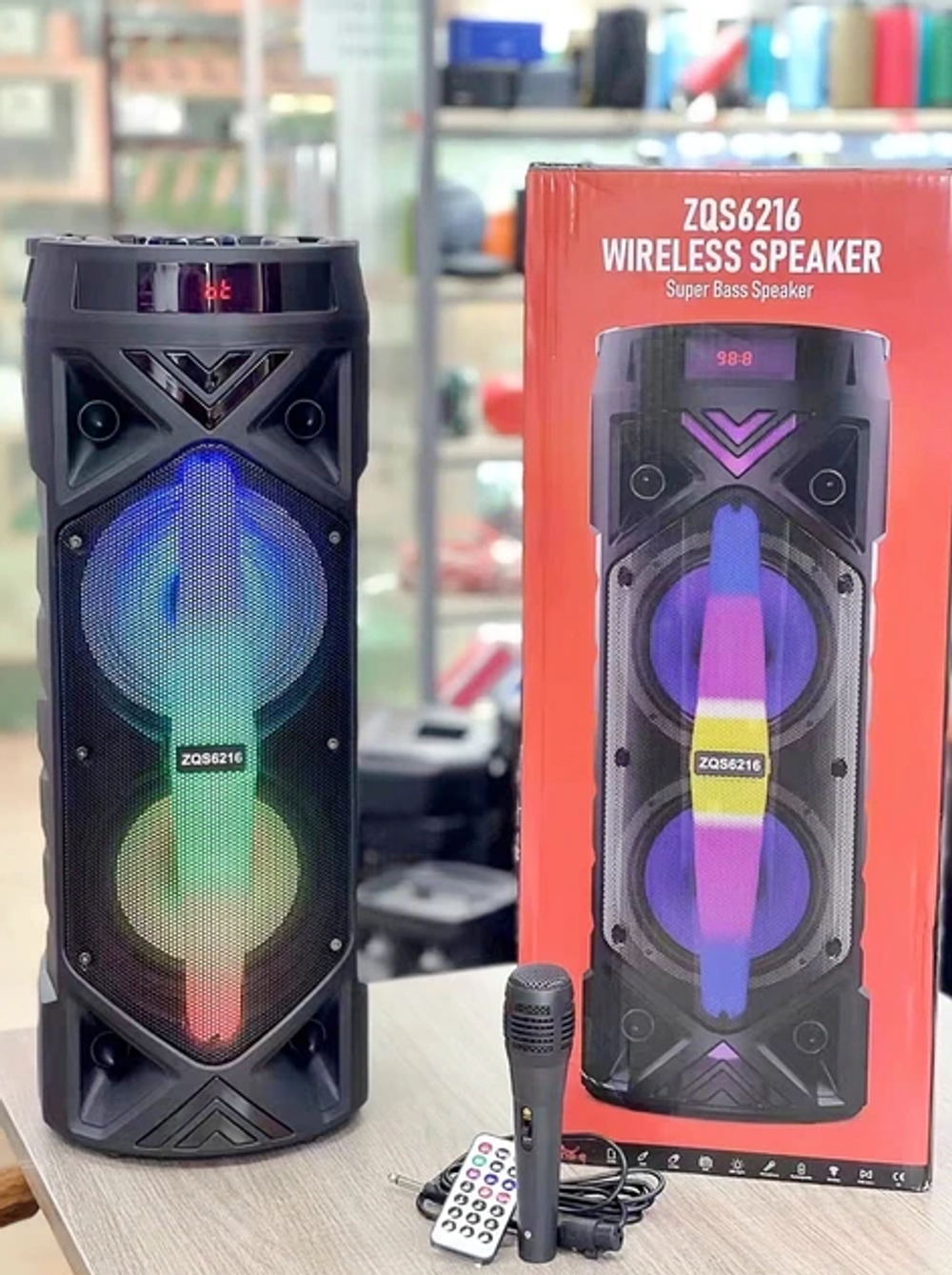 Беспроводная колонка BT Speaker ZQS-6216 караоке