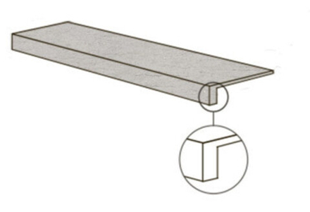 Фронтальная ступень POETRY STONE RELOADED GTOP.BASALTINA SILVER NAT R (PF60017676)