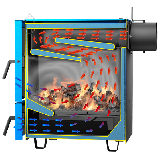 Котел твердотопливный СТЭН Кобальт 25