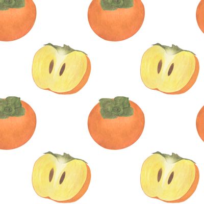 Хурма акварель