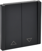 FORTE&PIANO Выключатель жалюзи 10А FP111 черный IEK