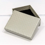 Коробка Ювелирная 9х7х2.8 см "Ромбики" (Серый)