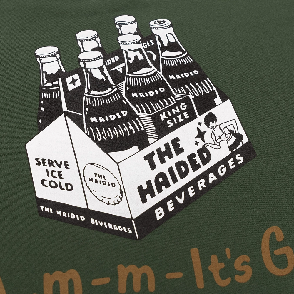 Лонгслив Haided SERVE COLD RLXD FIRM LS TEE, Темно-оливковый