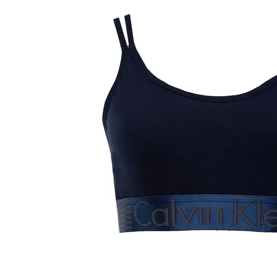 Комплект женский (топ с тонкими лямками, трусы), цвет тёмно-синий МИКС, размер 44-46