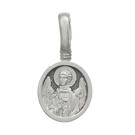 АРГО Подвеска образок со Святым Ангелом Хранителем из серебра 925 пробы мужская/женская/детская