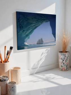 Картина на стену 40 X 50 Парусник и ледник
