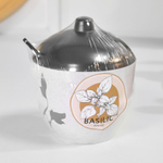 Сахарница "Basilic", цвет белый мрамор