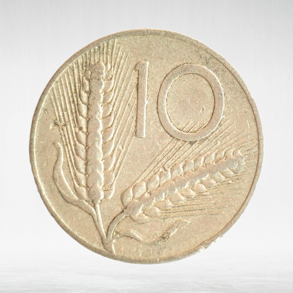 Italy 10 Lire 1951 R, VF