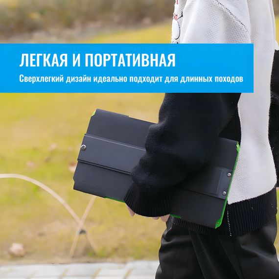 Туристическая солнечная панель YASHEL 30 Ватт, фото №926983762