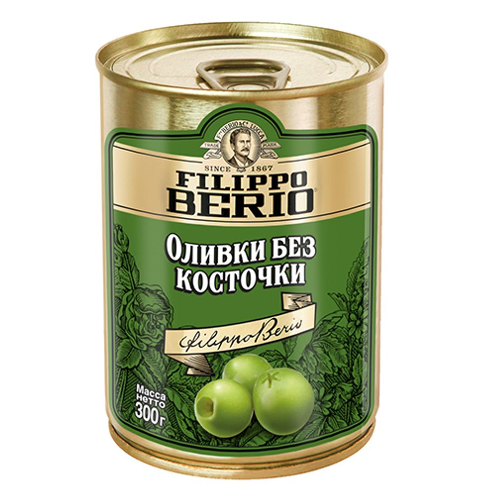 Filippo Berio оливки без косточки, 300 гр