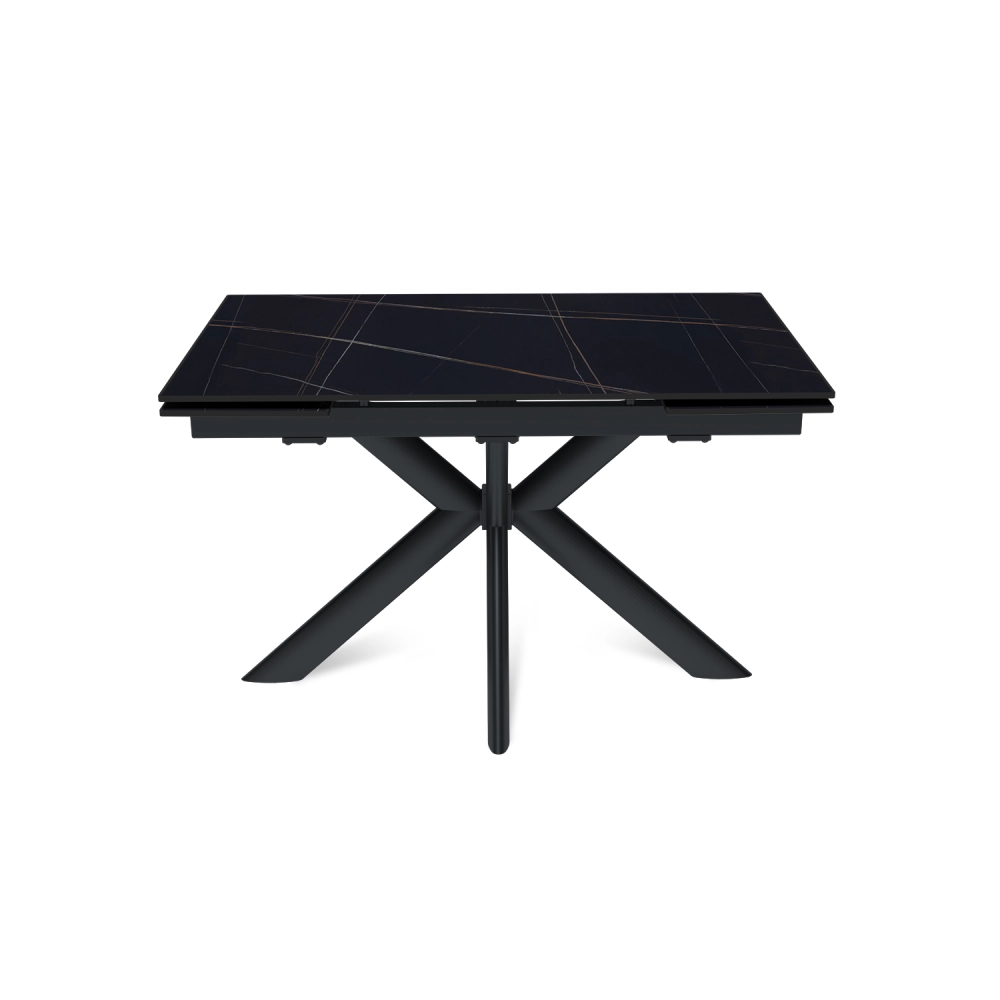 Стол раскладной Strong (120+30+30), керамика матовая Black Gold