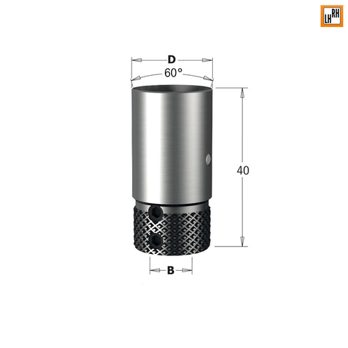 Патрон для свёрл на станок Masterwood D=10x19,4 LT=40 RH/LH 360.301.00