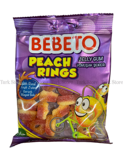 Жевательный мармелад Bebeto "Peach Rings" 80 гр