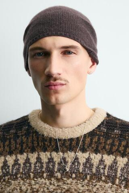 ZARA ЖАККАРДОВЫЙ СВИТЕР ИЗ РЕЛЬЕФНОГО БУКЛЕ, ВАНИЛЬНЫЙ