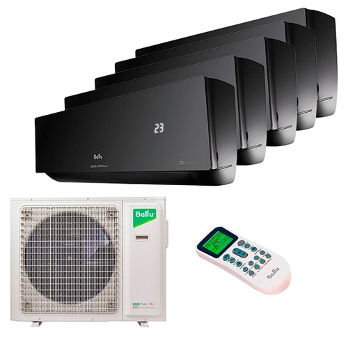 Мультисплит система на 5 комнат Ballu BSUI-FM/in-09HN8/EU_BL x 5 / BA5OI-FM/out-42HN8/EU