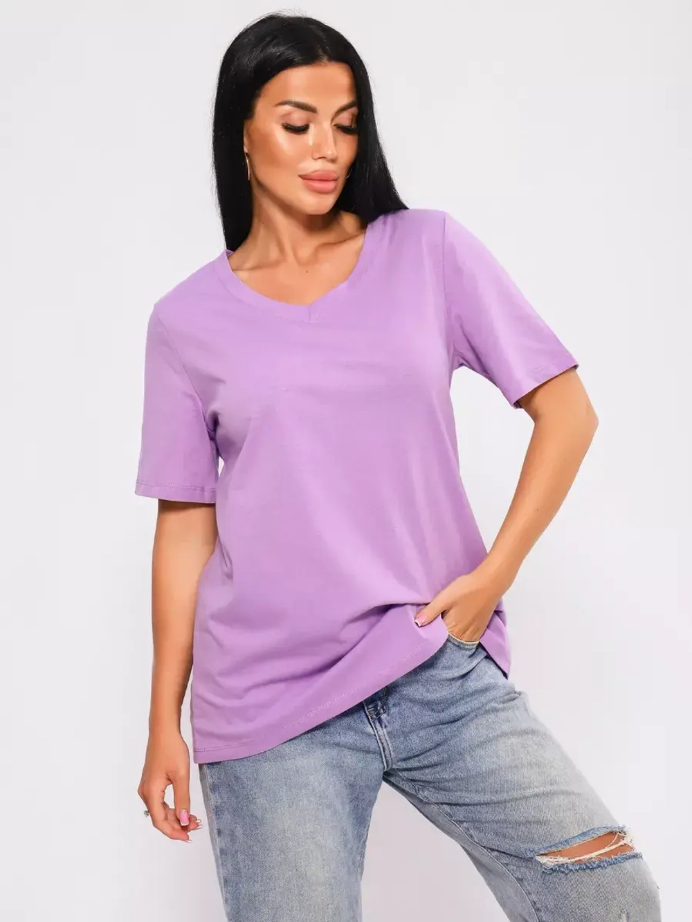 Футболка базовая большие размеры