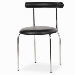 Cтул Rider, черная экокожа