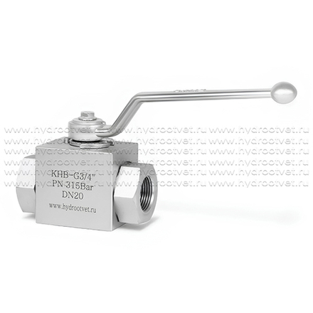 KHB-G3/4-1111-01-1 - Шаровой кран 2/2 на высокое давление, резьба G3/4"
