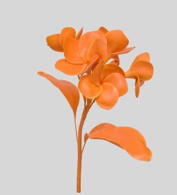 TR 614HM2 Плумерия 5 бутонов с листьями