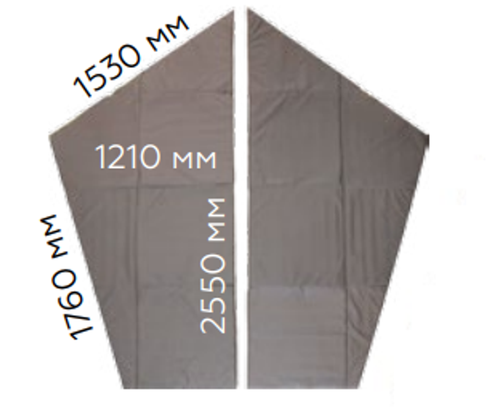 Пол для зимней палатки PF-TW-15 Следопыт &quot;Premium&quot; 5 стен 255х121х1см (2шт)