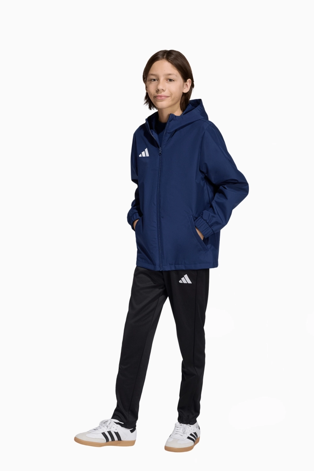 Куртка adidas Entrada 26 All Weather Junior - темно-синий