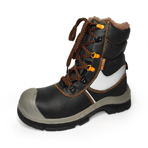 Высокий ботинок «Мистраль» (зима) HX379-CSW  ПУ-НИТРИЛ, КП и АС шерстяной мех р.43