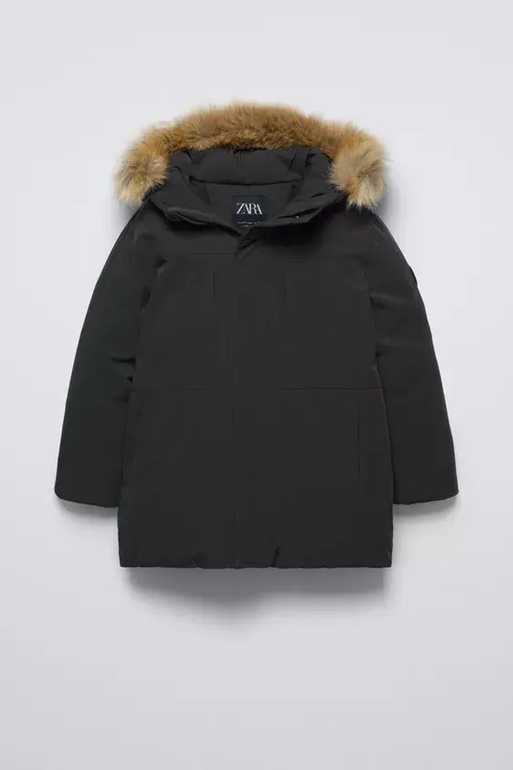 Zara water repellent parka shop