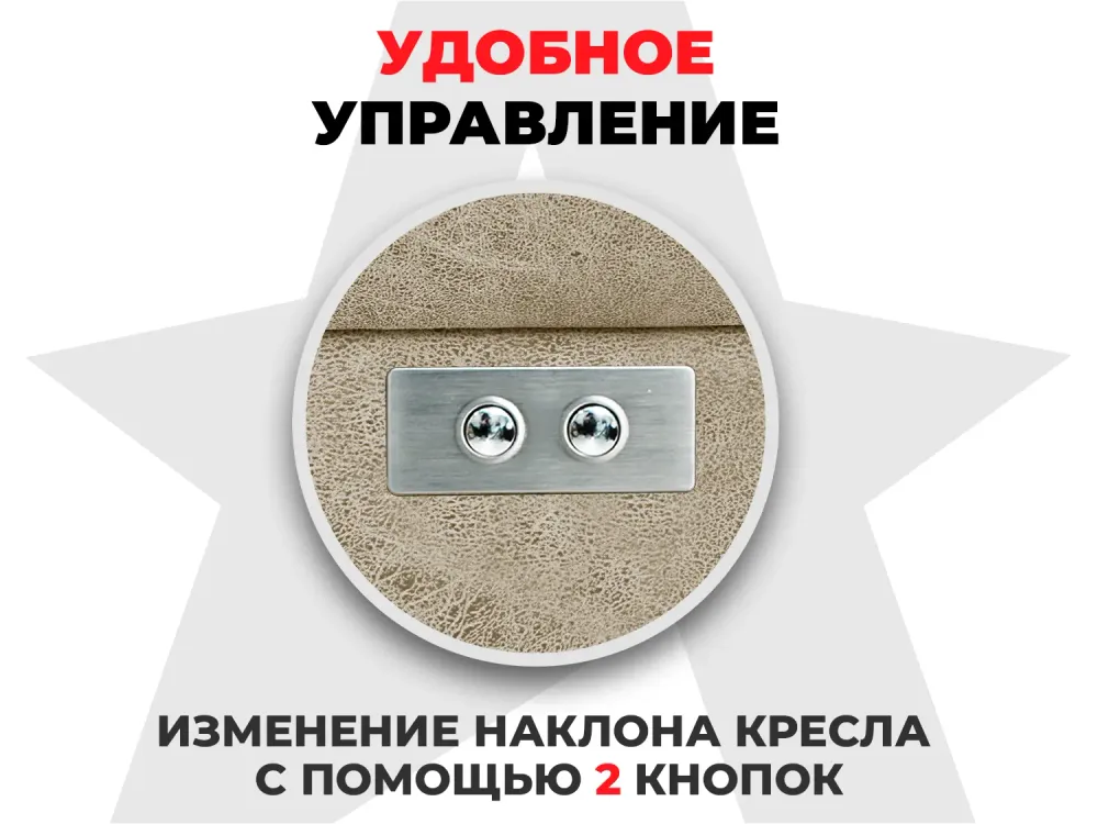 Кресло-реклайнер FUJIMO LOUNGE UP Терра, электрическое с подъемом и массажем