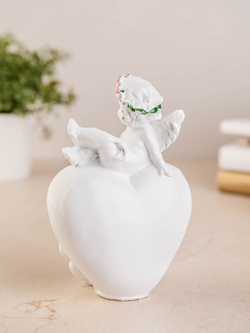 Статуэтка "Ангел на сердце с замком", 13 см