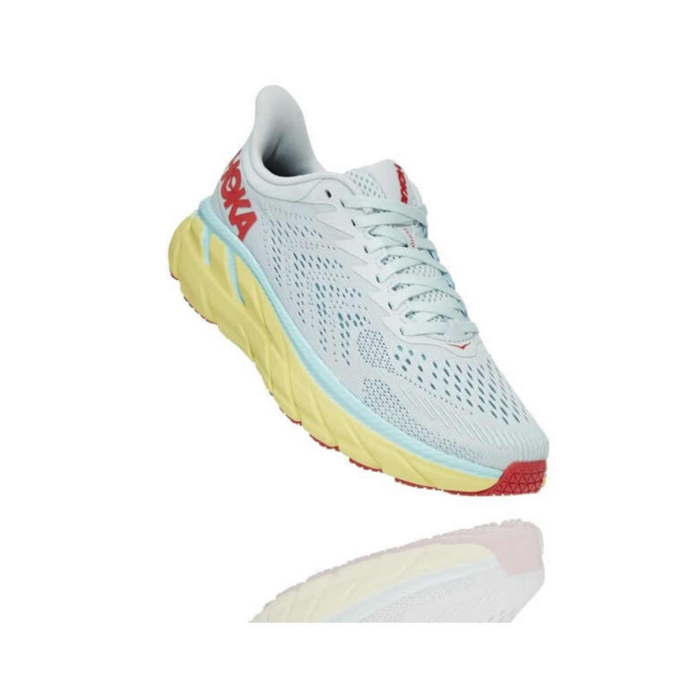 Кроссовки женские HOKA W CLIFTON 7 Morning Mist / Hot Coral