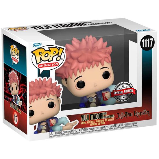 Фигурка Funko POP! Animation Jujutsu Kaisen Yuji Itadori w/Tsukamoto Doll (Exc) (1117) 62348 / Фигурка Фанко ПОП! по мотивам аниме "Магическая битва", Итадори Юдзи