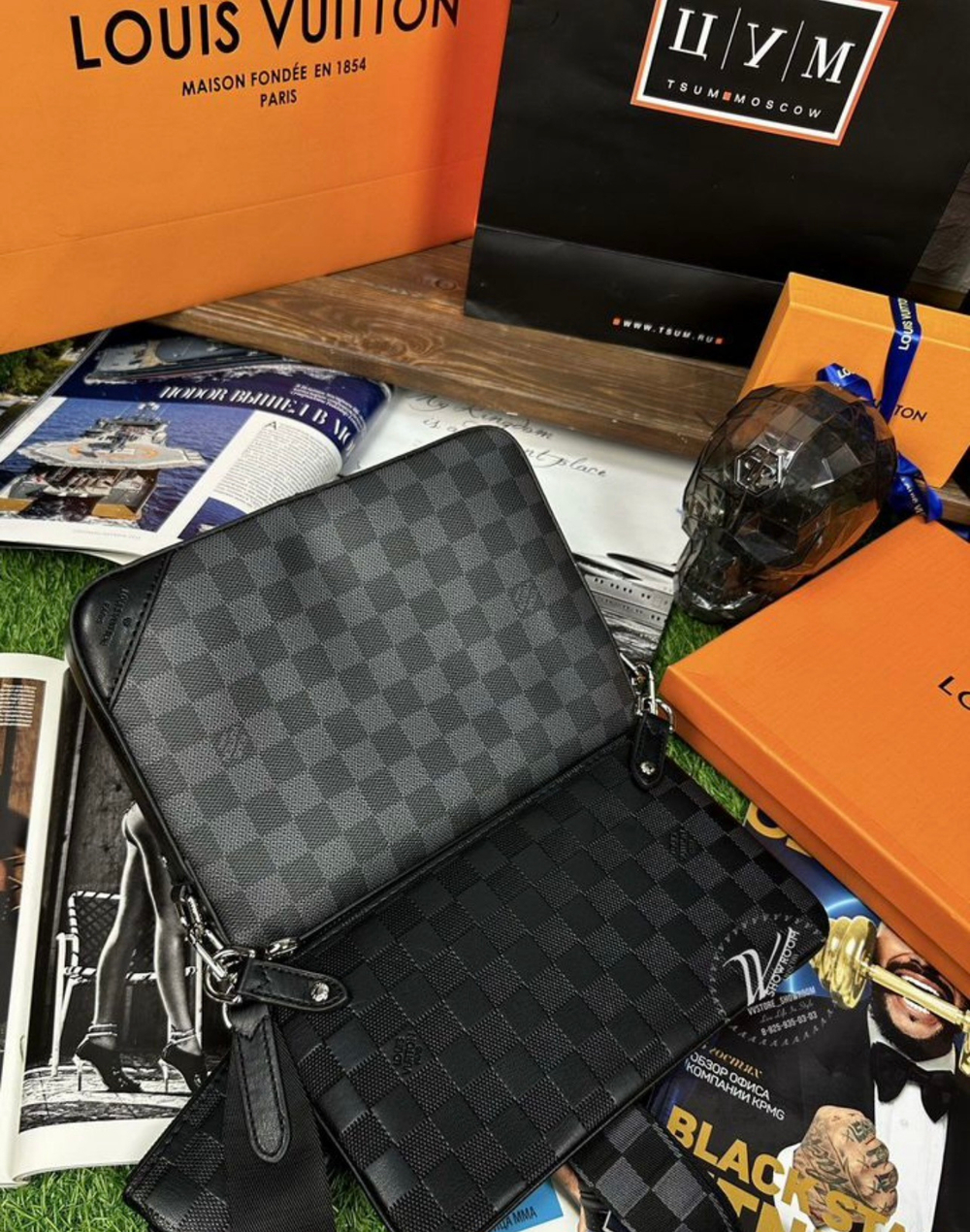 Сумка мессенджер Louis Vuitton Trio премиум
