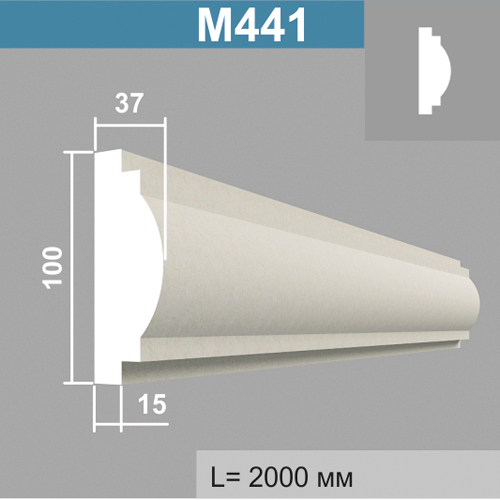М441 молдинг (37х100х2000мм)